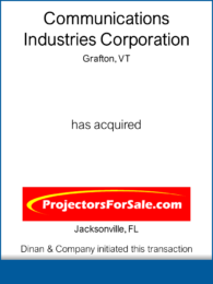 Communication Industries - Projectors for Sale - 20050301 - DAC