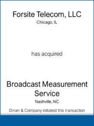 Forsite Telecom Broadcast Measurement - 19981130 - DAC