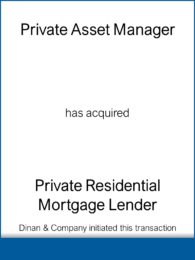 Private Asset Manager - Private Residental Mortgage Lender 20100331