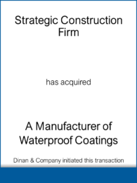 Strategic Construction Firm (ND) - Mfg Waterproof Coatings (ND) 20230407 - DAC
